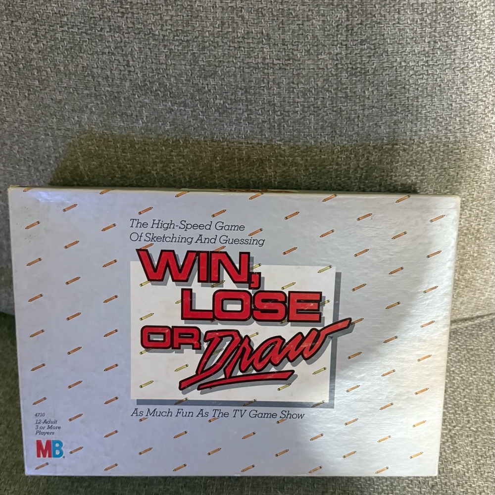 1987 Win, Lose or Draw Board Game